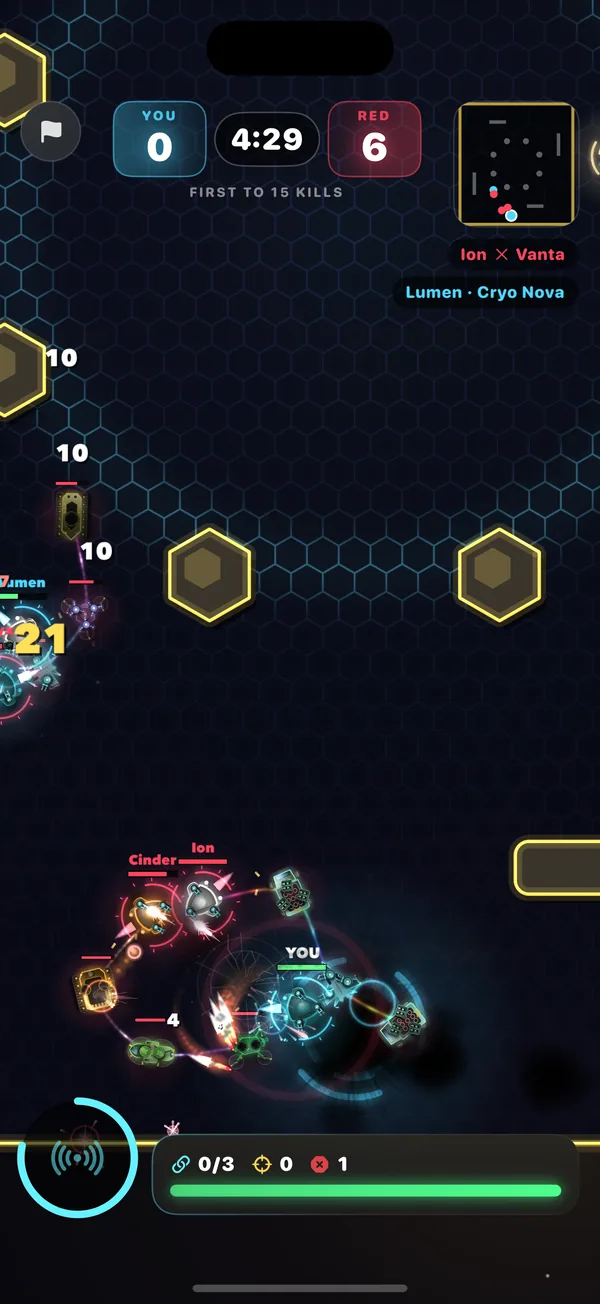 An Echo Arena match in progress