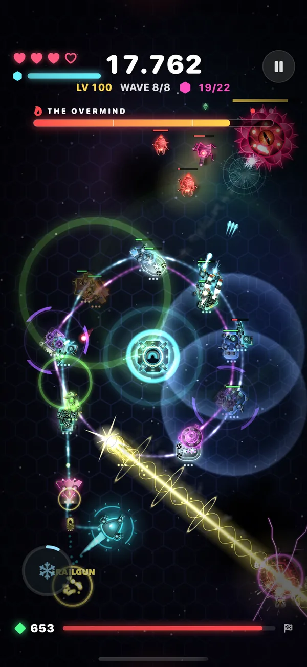 A boss fight against The Overmind